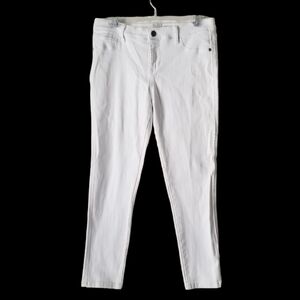 New York & Co. Soho Jeans White Ankle Leggings, Size 8